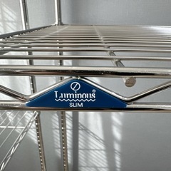 Luminous ルミナス メタルラック 3段 スチールラック メタルシェルフ 棚 収納棚 シルバーの画像