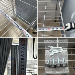 Luminous ルミナス メタルラック 3段 スチールラック メタルシェルフ 棚 収納棚 シルバーの画像