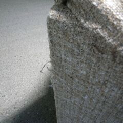 早い者勝ち　12/28 18:00まで　ファブリック2人掛けソファ　ホワイト　モノ市場半田店　【131】の画像