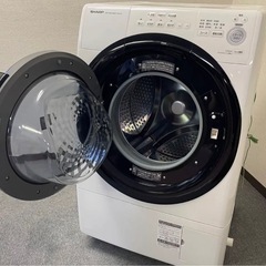 【超最安値】💎2021年製SHARPドラム式洗濯乾燥機　単身最適ES-S7E 配達無料！の画像
