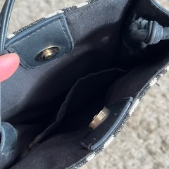 ゼブラ柄のバッグの画像