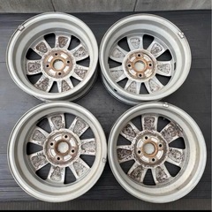 人気良品‼️ラパン純正14インチアルミ ４本セット⛰️の画像