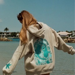 新品　ジンベイ柄　スウェットパーカーの画像