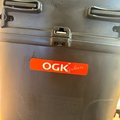 【ほぼ新品】OGK技研 リアキッズシート/リヤチャイルドシート+レインカバーの画像