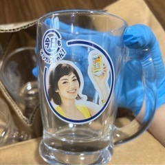 【新品未使用】サントリージョッキ生 オツカレちゃんガラスジョッキ5個セット（今年中に処分予定）の画像