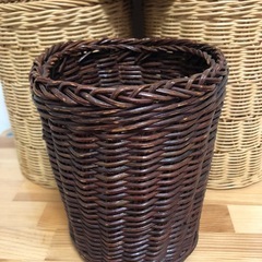 藤ラタン　カゴ　バスケット4個の画像