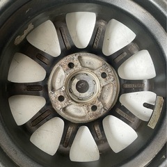 [極上] SCHNEDER シュナイダー アルミホイール 13インチ4穴4J  PCD100 スタッドレス付き ４本セット中古相場19,000円 クレジット決済可の画像