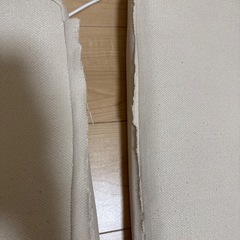 折りたたみソファ　リボンクッション　アイボリーの画像