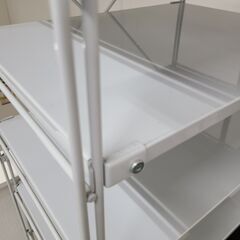 J1941【リユースのサカイ柏店】muji　無印良品　良品計画　ステンレスユニットシェルフ　クリーニング済　参考価格29,900円の画像