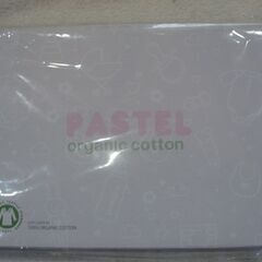 ☆pastel organic半袖ロンパース 水色＆ホワイト 80cm◆プレゼントにも最適の画像