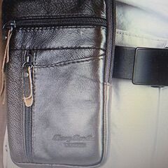 本革コンパクト軽量、多機能ショルダーバッグ、携帯電話バッグの画像