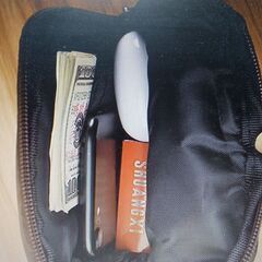 本革コンパクト軽量、多機能ショルダーバッグ、携帯電話バッグの画像