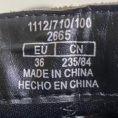 【新品級】ZARA 厚底レザーチェルシーブーツ EU36 23㎝の画像