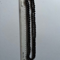 ブラックビーズネックレス の画像