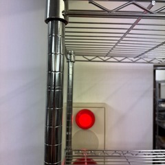 シルバーラック スチールラック メタルラック 棚 キッチンラック レンジ ③の画像