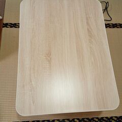 新品未使用 コタツ 白 長方形 木目調の画像