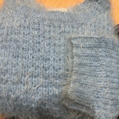 シャギーニット、スカートセットの画像