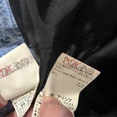 シャギーニット、スカートセットの画像