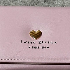 【新品未使用】ピンク ハート  3つ折り  財布の画像