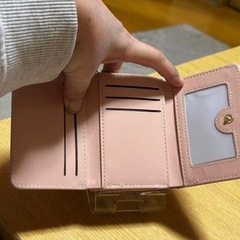 【新品未使用】ピンク ハート  3つ折り  財布の画像