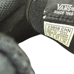 VANS V3858 CHN MARVERICK ブラック/ホワイト 24cmの画像