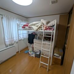 コンセント付き ロフトベッドの画像