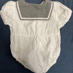 cottoli セーラー襟　シャツロンパースの画像