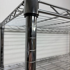 シルバーラック スチールラック メタルラック 棚 キッチンラック レンジ ④の画像