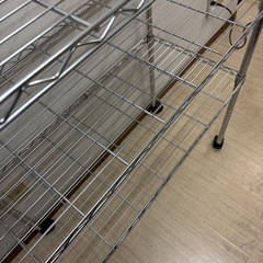 シルバーラック スチールラック メタルラック 棚 キッチンラック レンジ ④の画像