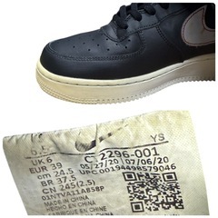 NIKE AIR FORCE 1 3M ナイキ エア・フォースワン 24.5cmの画像