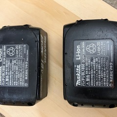 makita BL1850  バッテリー マキタ純正　２つの画像
