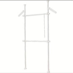 取引確定【1/31AMお渡し】先行予約　ハンガーラック　突っ張り　2段の画像