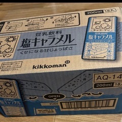 ②未開封 塩キャラメル豆乳   18本入りの画像