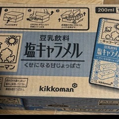 ②未開封 塩キャラメル豆乳   18本入りの画像