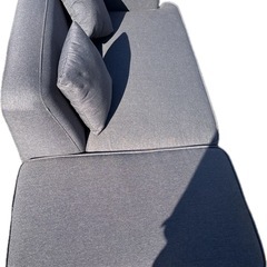 アイリスプラザ カウチソファー160 グレーの画像