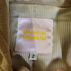 MINIMUMMINIMUM ハーフコート　ファー取り外し可　クリーニング済みの画像