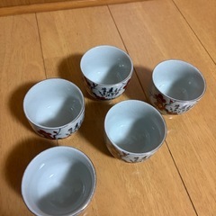 湯呑み茶碗5客  昭和レトロ　多肉植物入れ
の画像
