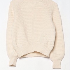 ナノユニバース　　アイボリー　セーター　Sの画像