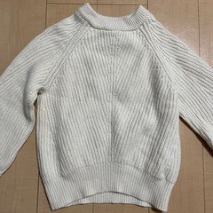 ナノユニバース　　アイボリー　セーター　Sの画像