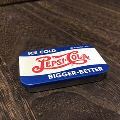 雑貨 PEPSI COLA ペプシコーラ スライド TIN缶 インテリア 小物入れ ケース レトロ 【h251207009】の画像