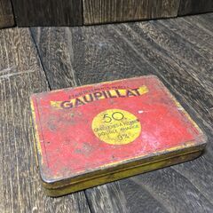 ビンテージ 雑貨 弾薬缶 Gaupillat TIN缶 インテリア 小物入れ ケース 【h251207007】の画像