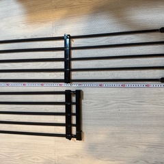 【2点セット】カインズ 突っ張り棚 マットブラック CHKB-63Bの画像