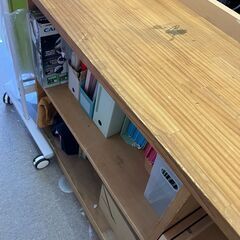 木製棚　中古　汚れ、キズあります。の画像