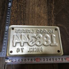 アンティーク 雑貨 ミネソタ バイク ナンバープレート ヴィンテージ インテリア 【h251206004】の画像