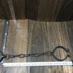アンティーク 雑貨 手枷 足枷 手かせ 足かせ 古道具 インテリア 【h251206001】の画像
