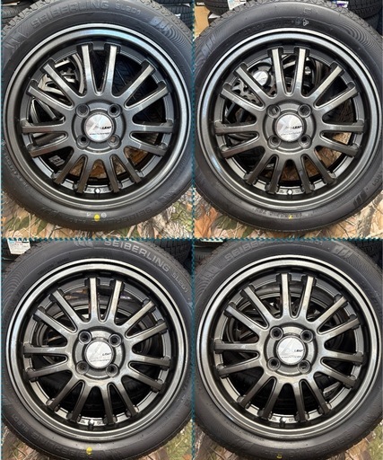 「商談中」㊸165/55R15新品タイヤ4本と中古美品ホイールと新品ナット付き
