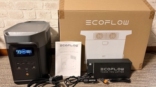 【美品】EcoFlow ポータブル電源 DELTA2 1024Wh  防災等
