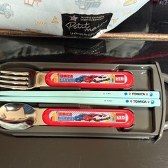 【美品】お弁当箱、カトラリー、保冷バッグ3点セットの画像