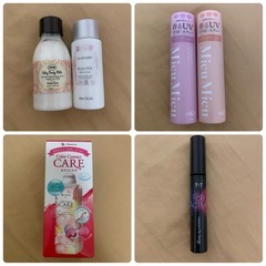 【無料】日用品・食品まとめて／ほぼ未使用（※日焼け止めのみ使用）の画像