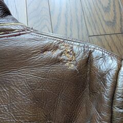hants 古い革ジャン Lサイズ【ビンテージ】の画像